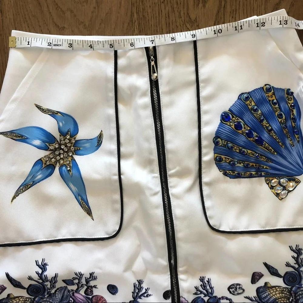 Runway Resort Crystal Embellished Shell Skirt - Picture 7 of 9